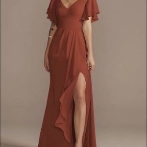 Floor Length Slit Dress